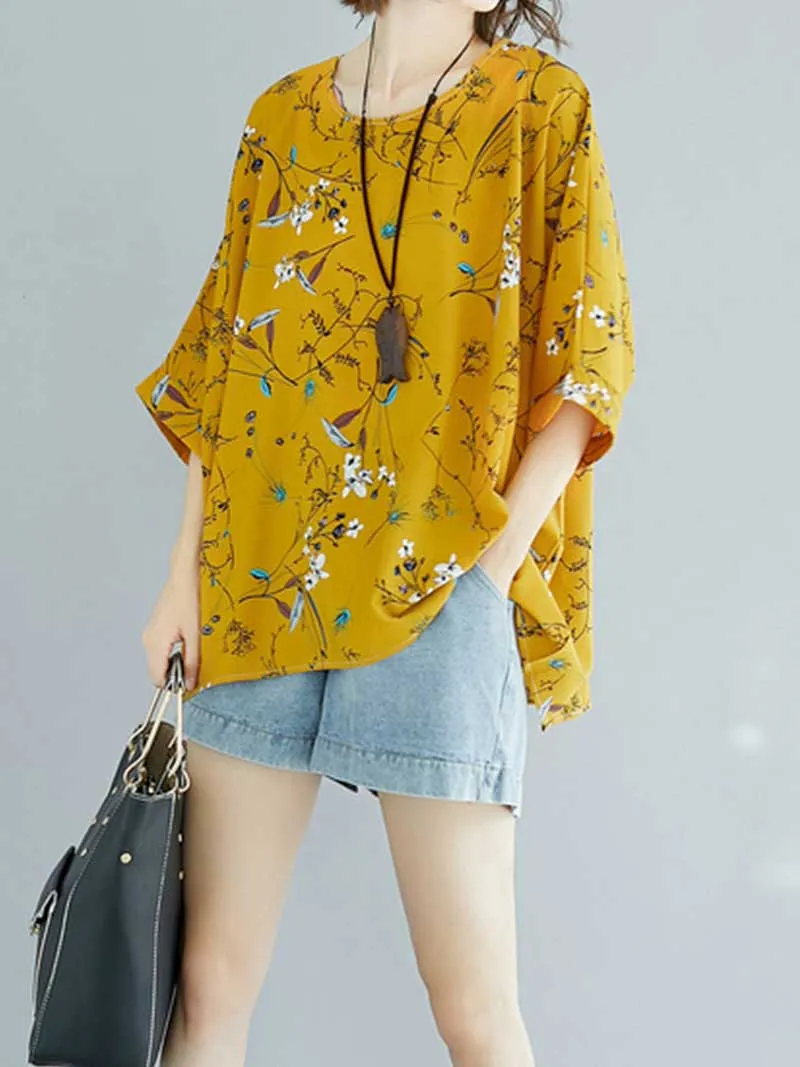 Game of Love Printed Floral Shirt Top