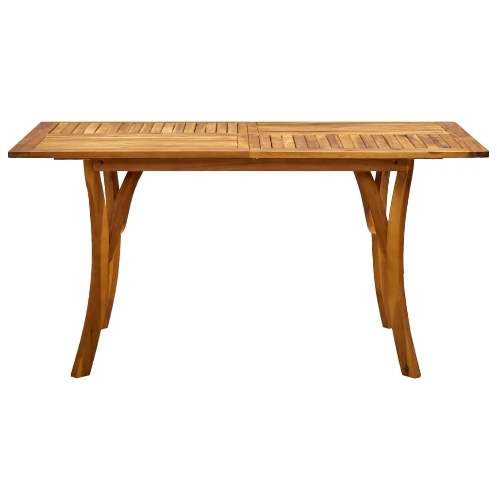 Garden Table 150x90x75 cm Solid Acacia Wood