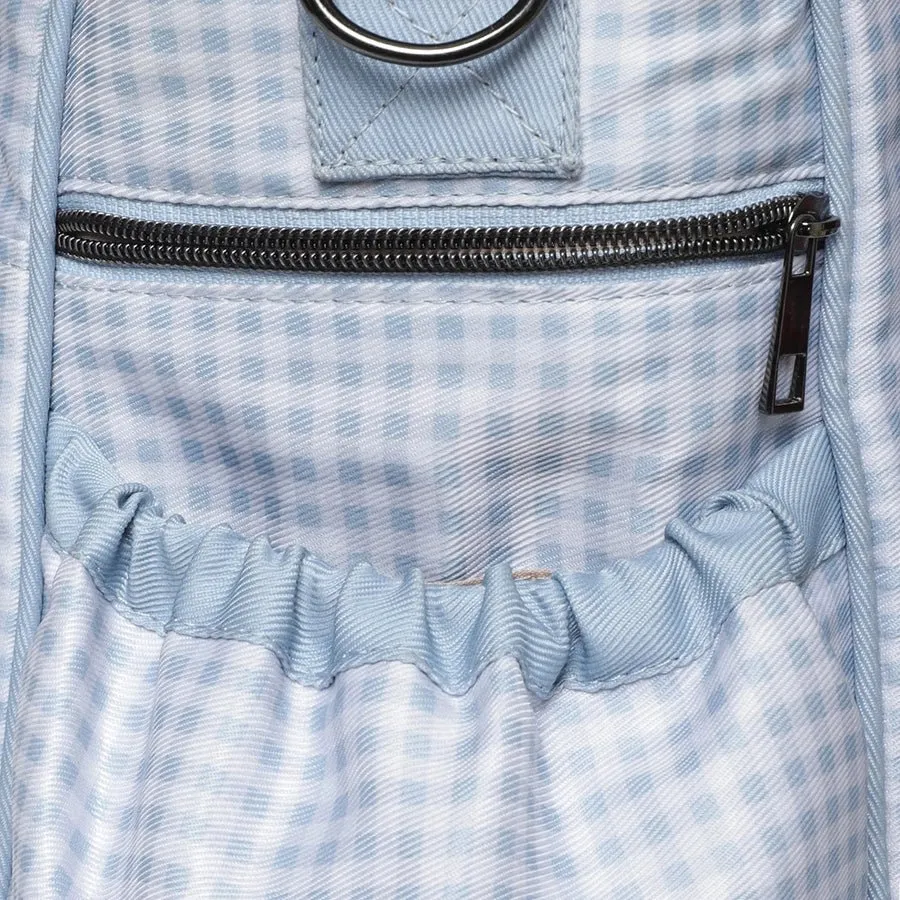 Gingham Check Print Diaper Bag