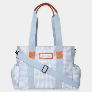 Gingham Check Print Diaper Bag