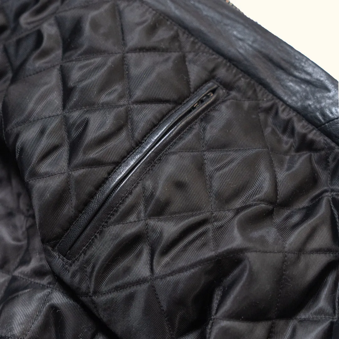 Glenwood Leather Driving Jacket | Vintage Black