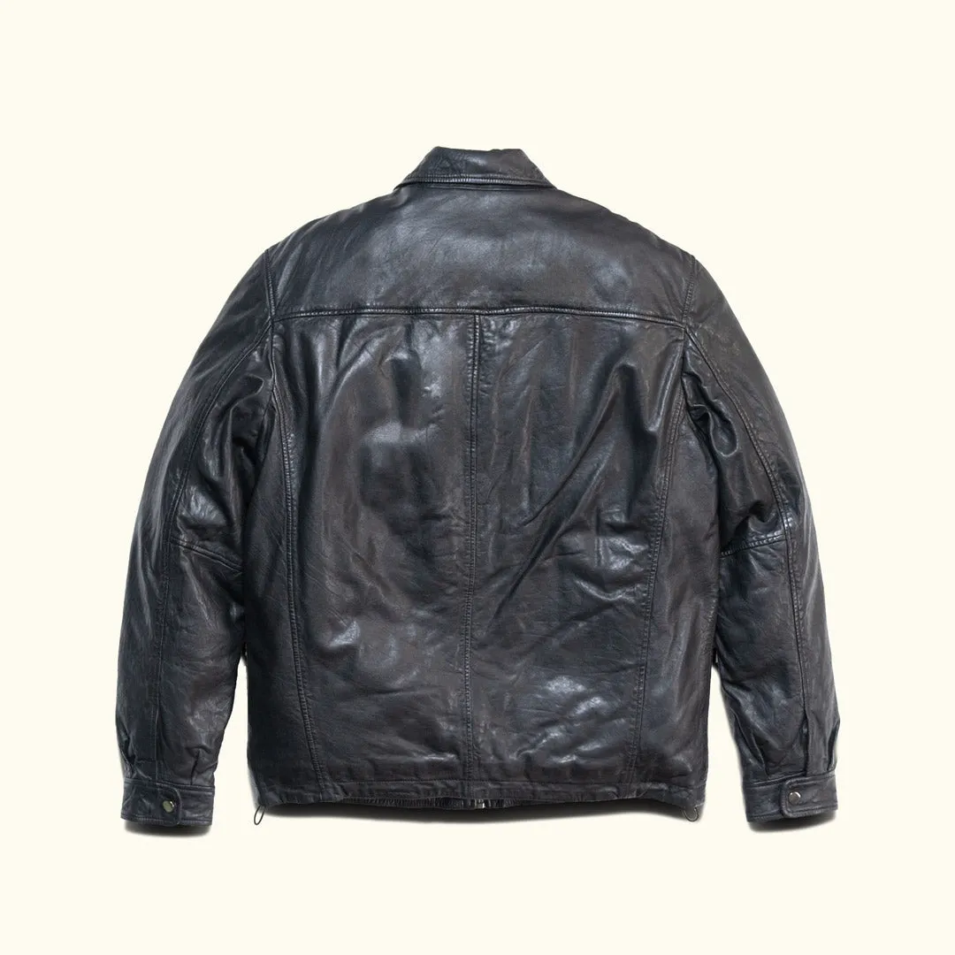 Glenwood Leather Driving Jacket | Vintage Black