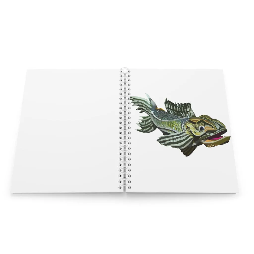 Green Fish Spiral Notebook