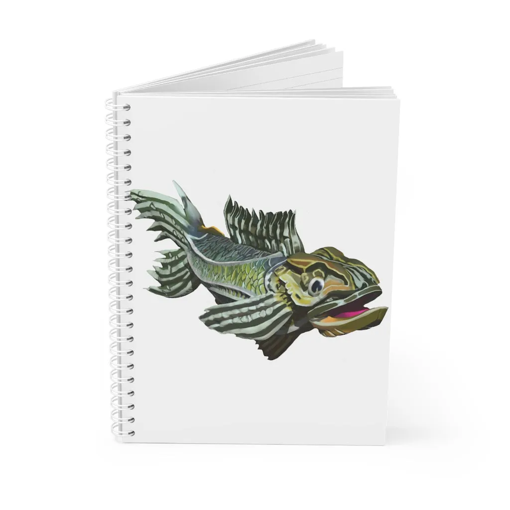 Green Fish Spiral Notebook