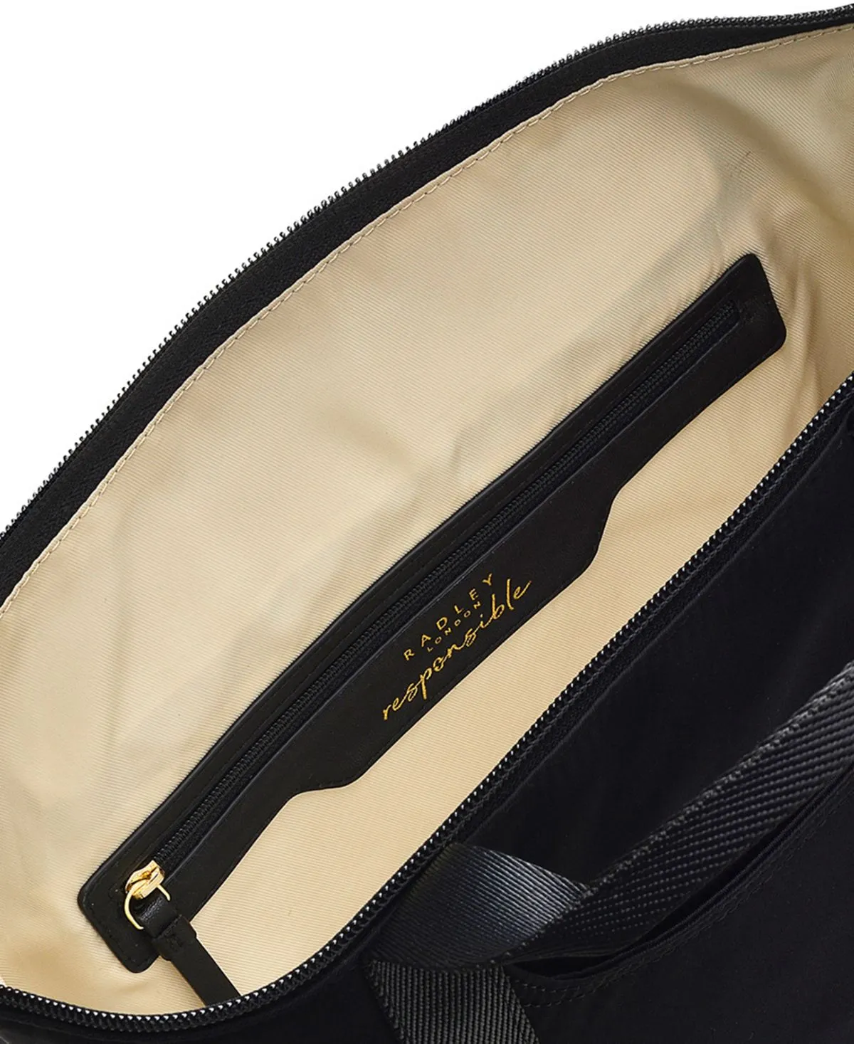 Heirloom Radley London Medium Logo Zip Backpack, Black