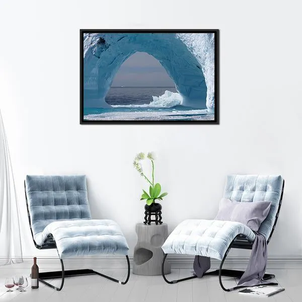 Iceberg Arch  Atlantic Ocean Canvas Wall Art