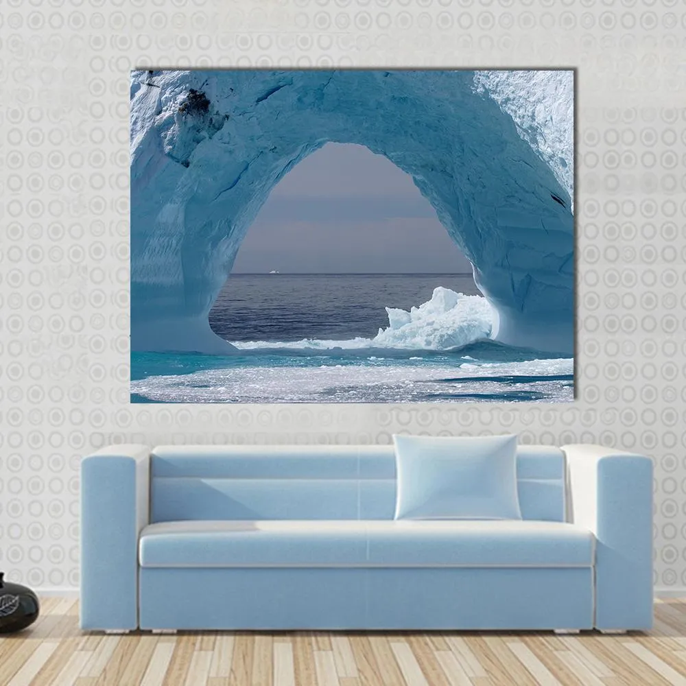 Iceberg Arch  Atlantic Ocean Canvas Wall Art