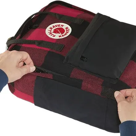 Kanken Re-Wool 16L Fjallraven Backpack, Red/Black