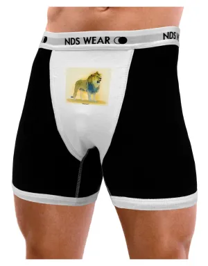 Lion Watercolor 1 Mens Boxer Brief Underwear