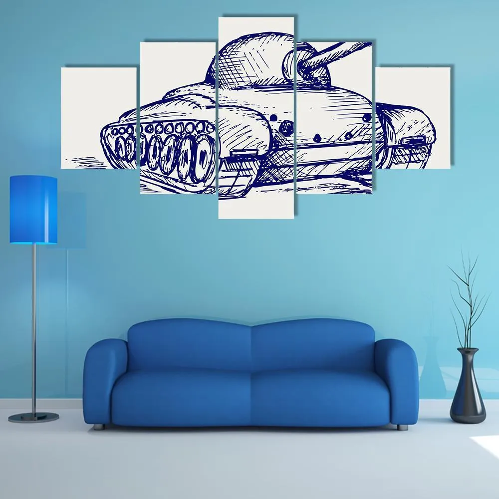 Main Battle Tank Canvas Wall Art