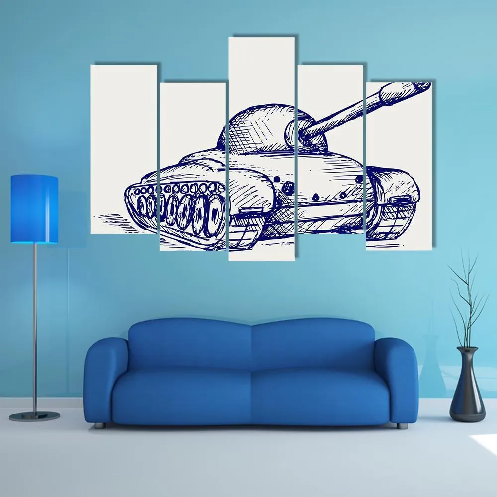 Main Battle Tank Canvas Wall Art