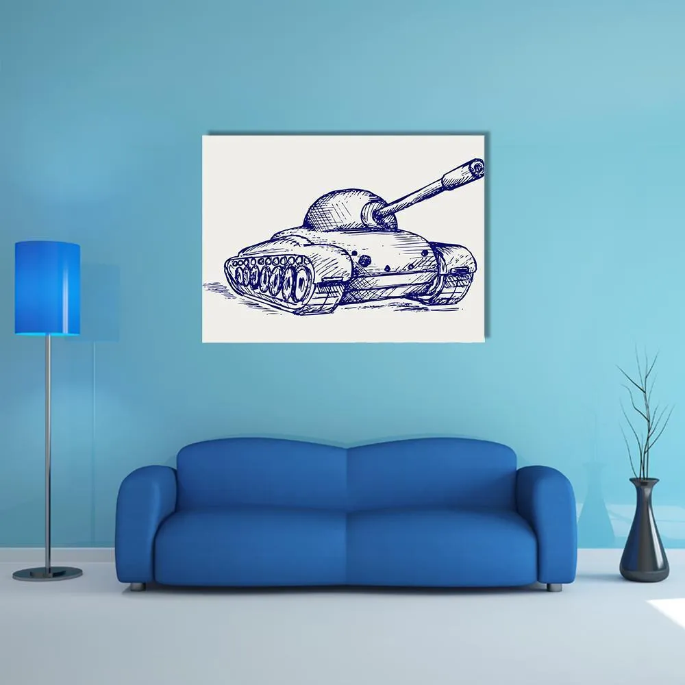 Main Battle Tank Canvas Wall Art