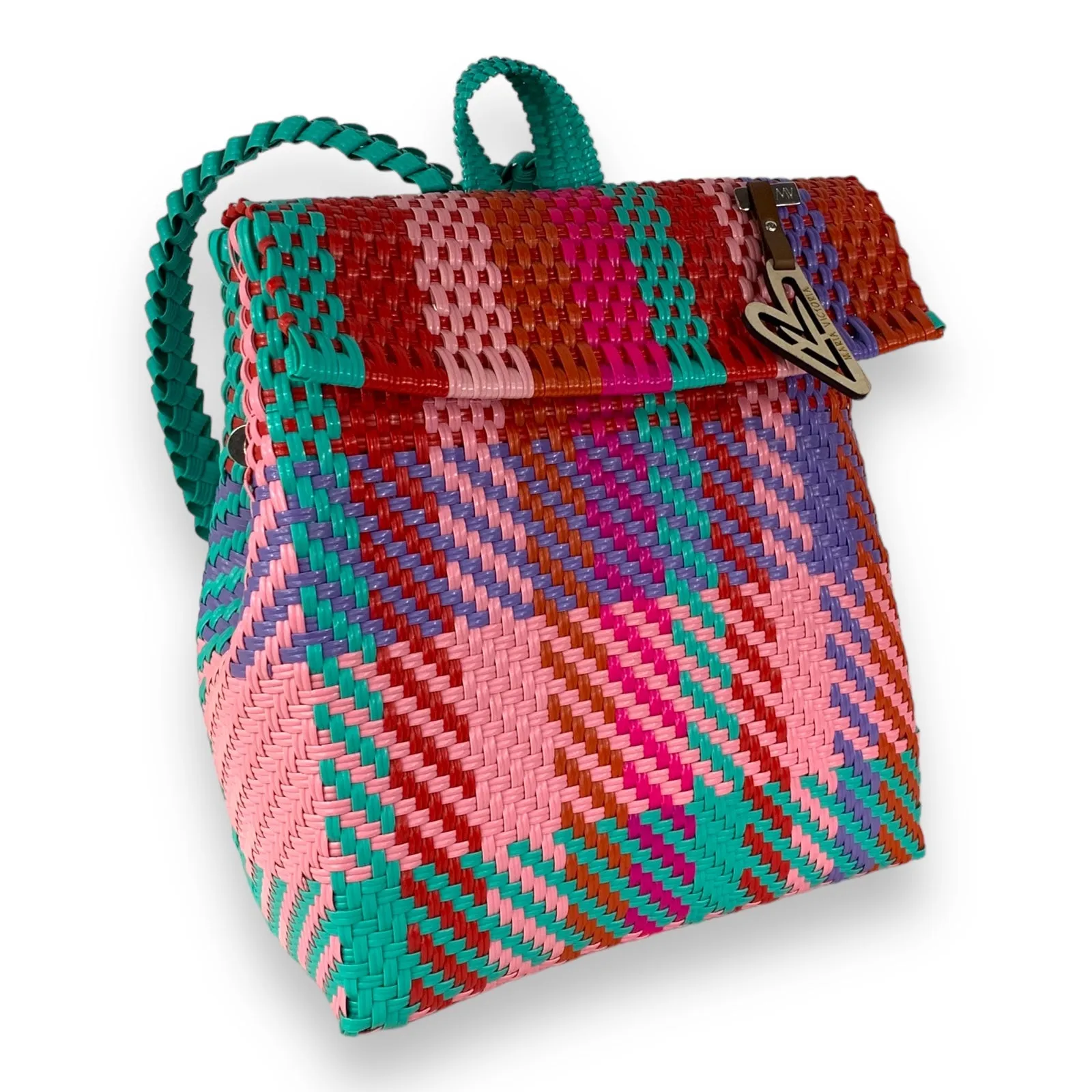 Maria Victoria | Finch BK | Upcycled, Handwoven, Multicolor Backpack