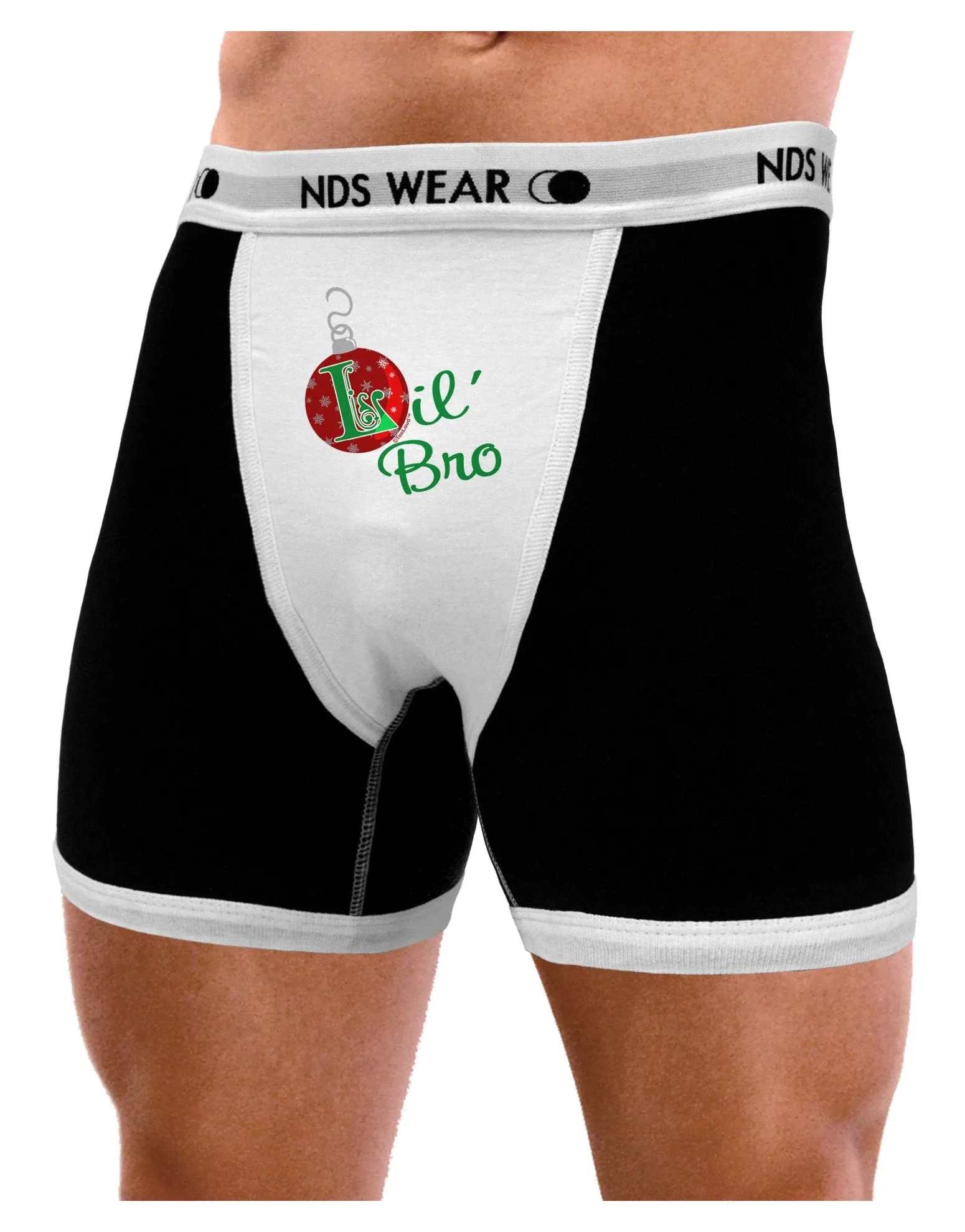 Matching Family Ornament Lil Bro Mens Boxer Brief Underwear