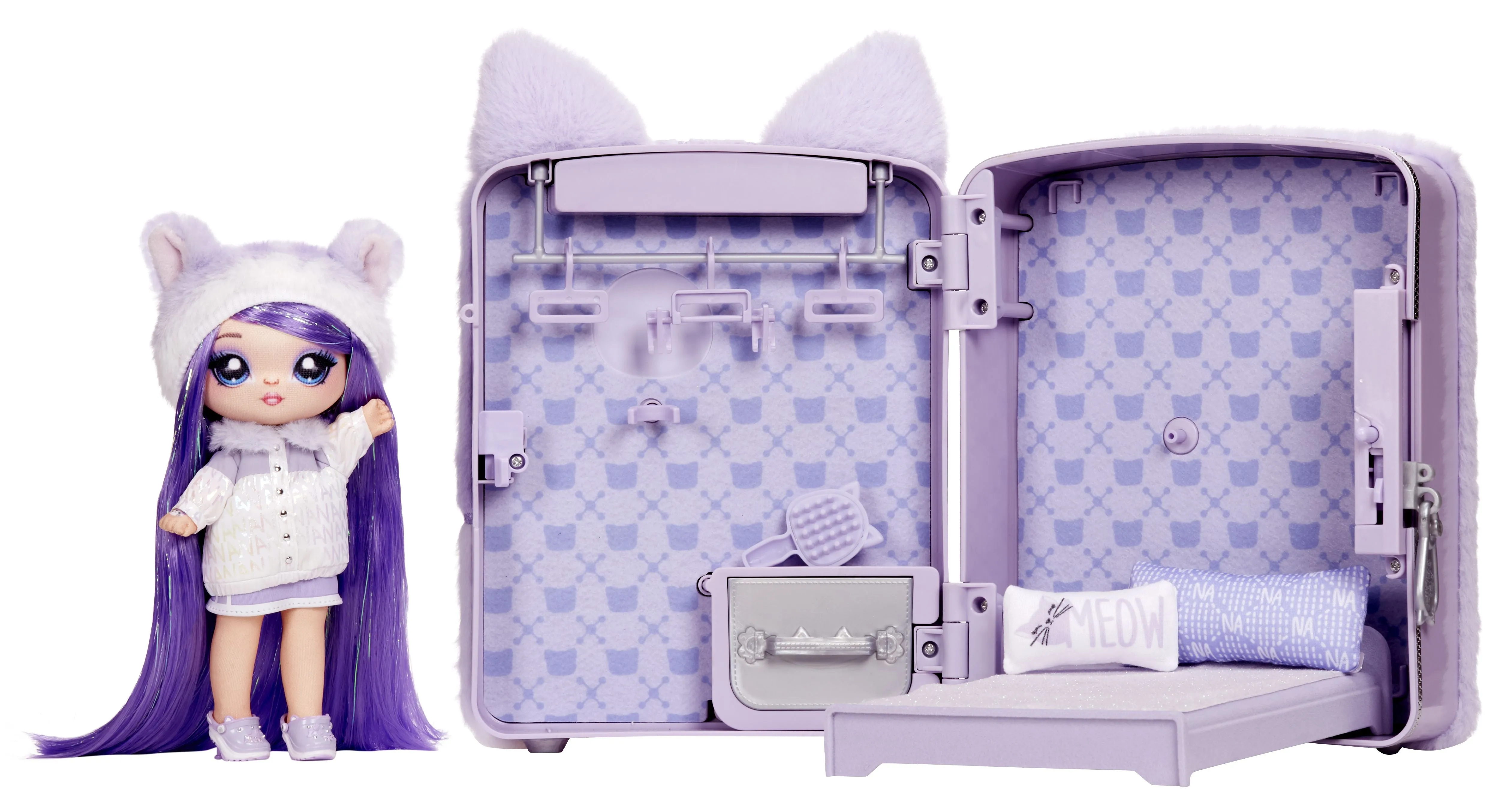 Na! Na! Na! Surprise 3 In 1 Series 3 Backpack Bedroom Lavender Kitty