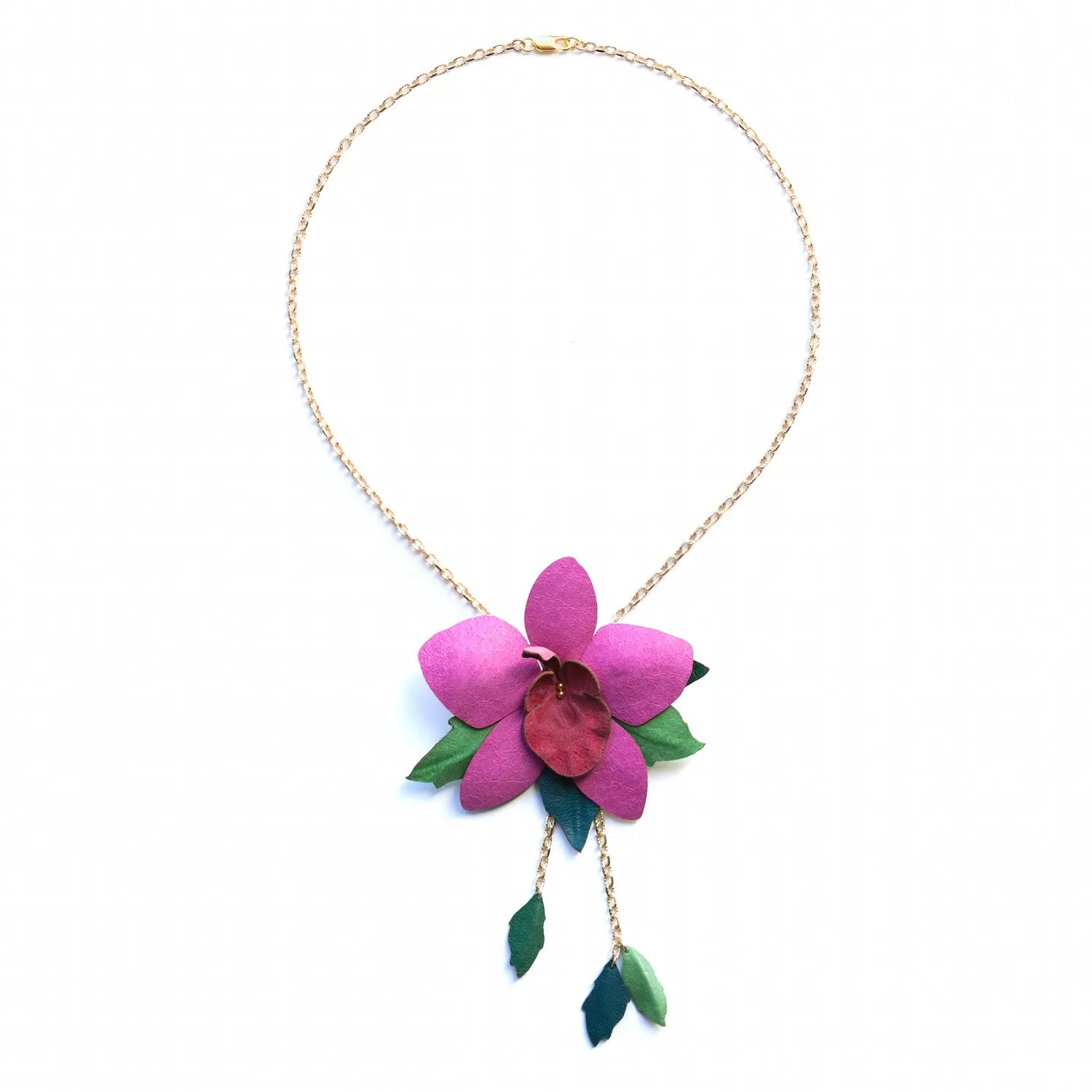 ORCHID LARIAT . necklace