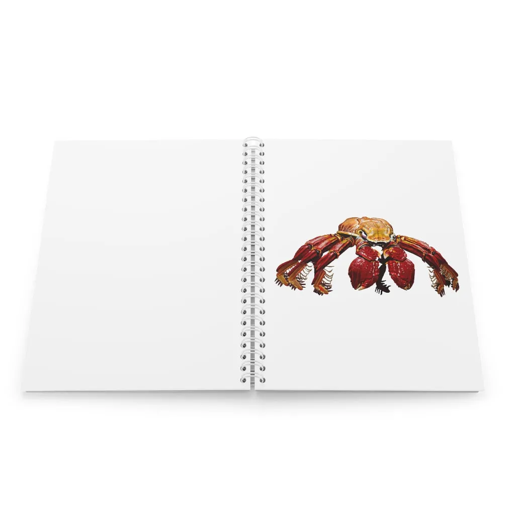 Red Crab Spiral Notebook