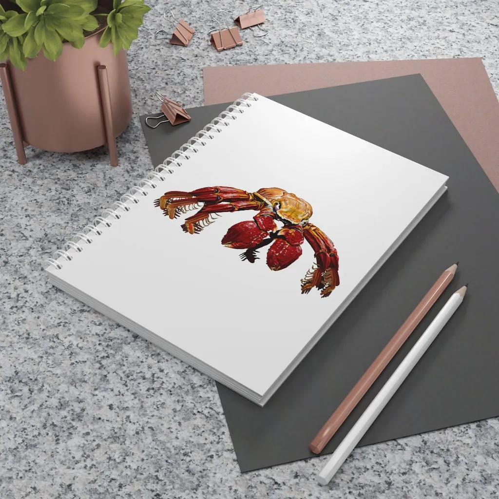 Red Crab Spiral Notebook