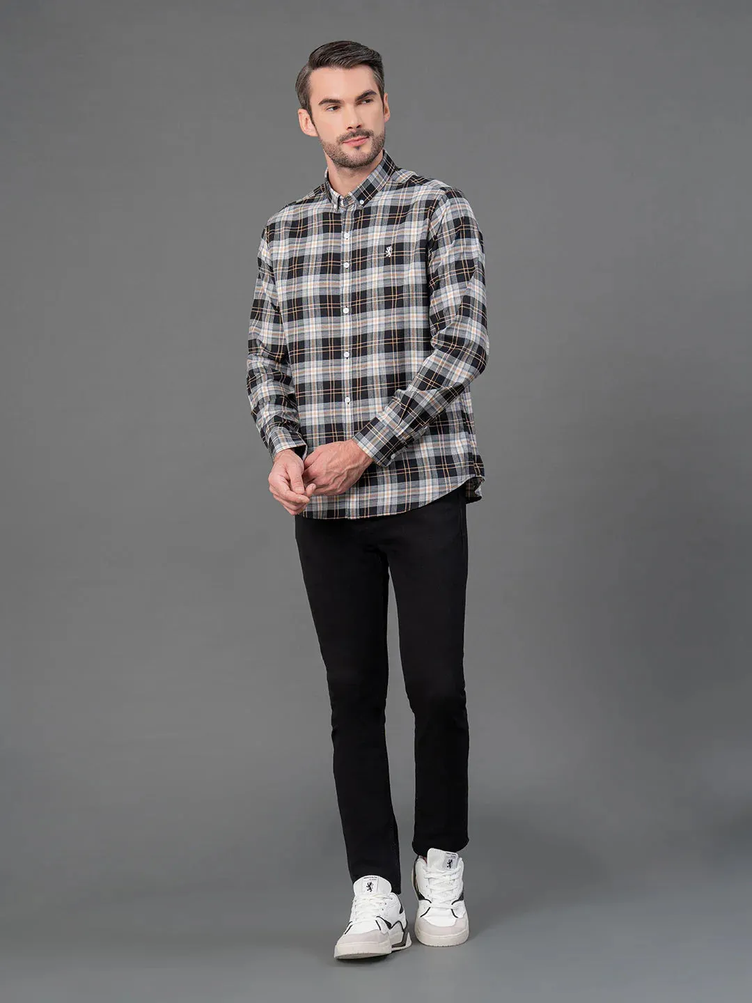 Red Tape Checked Shirt for Men | Classic & Versatile