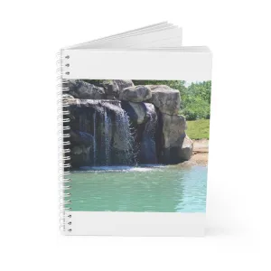 Rock Waterfall Spiral Notebook