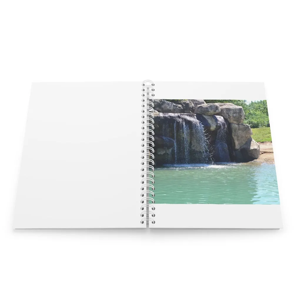 Rock Waterfall Spiral Notebook