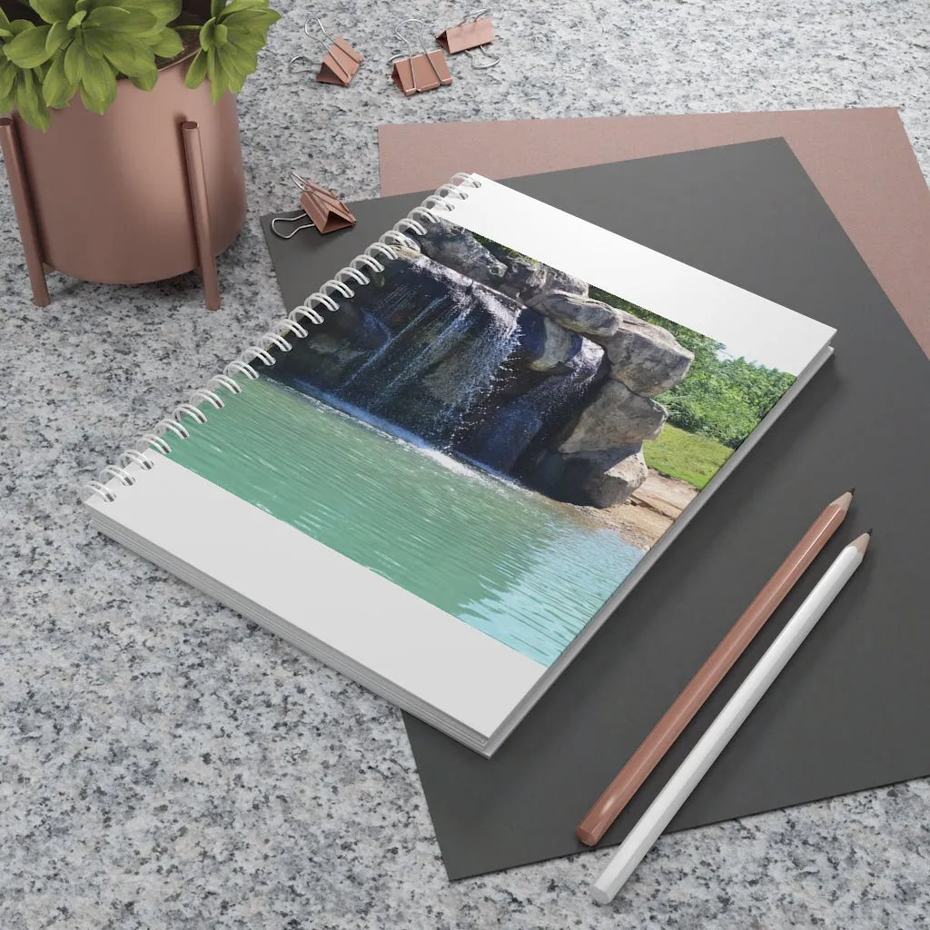 Rock Waterfall Spiral Notebook