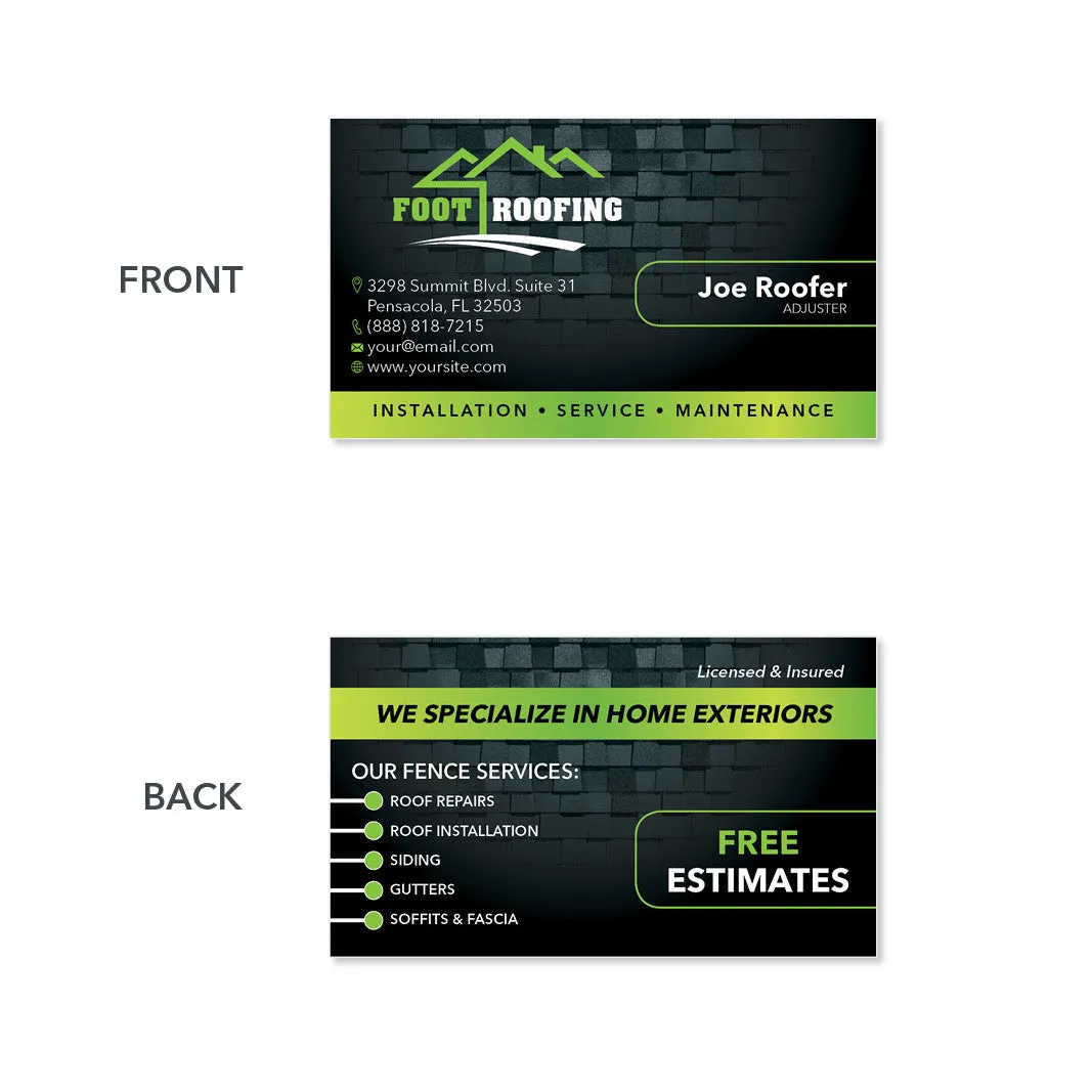 Roofers Business Card