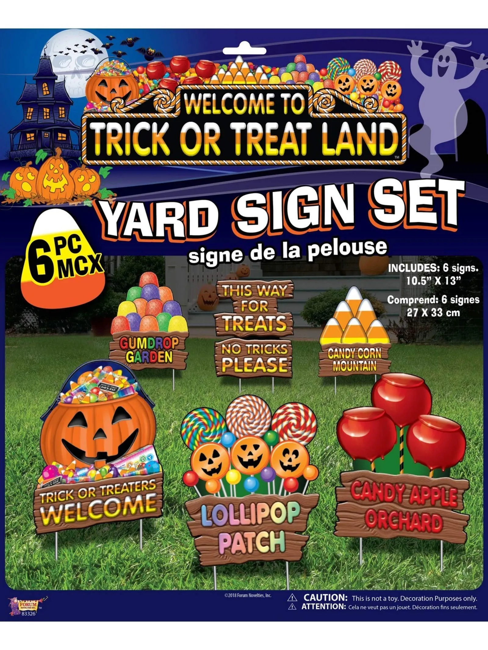 Rubie's Lawn Sign Set - Trick or Treat Land