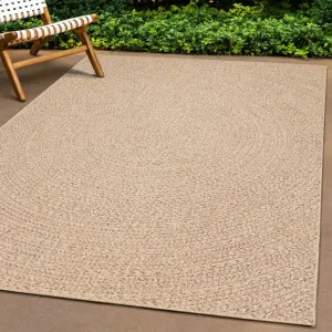 Rug ZIZUR 80x250 cm Jute Look Indoor and Outdoor