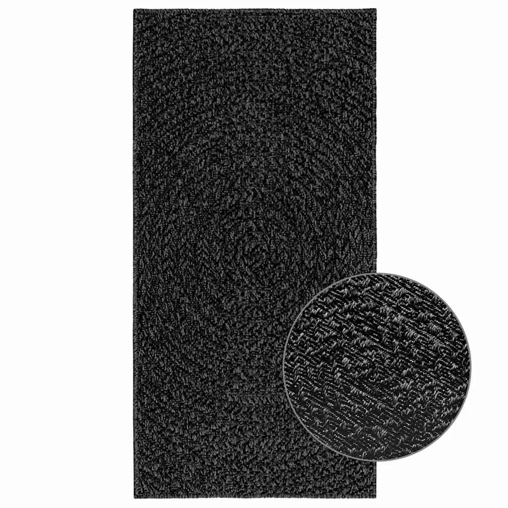 Rug ZIZUR Anthracite 60x110 cm Jute Look Indoor and Outdoor