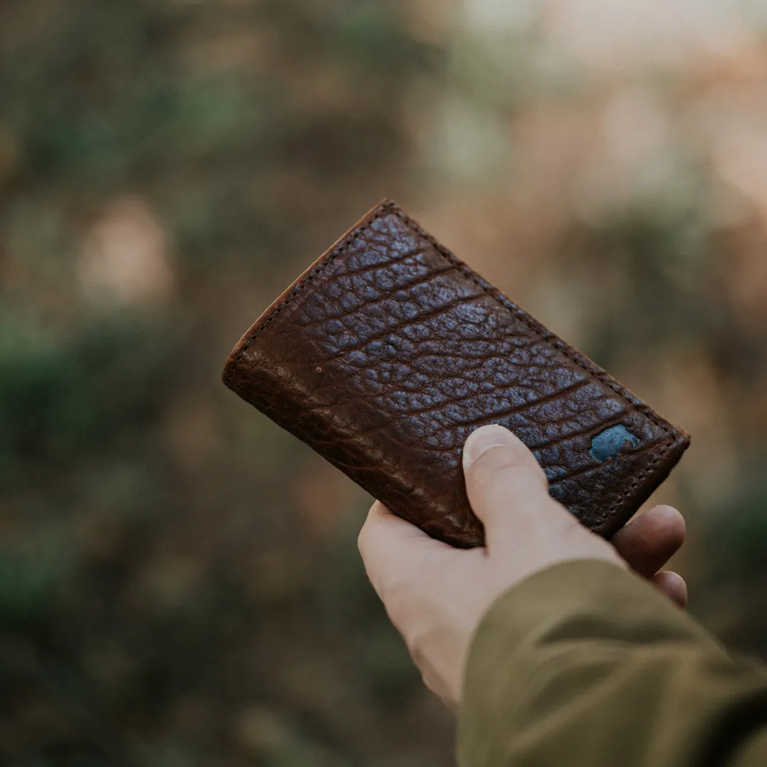 Ryder Reserve Bison Leather Trifold Wallet | Brown