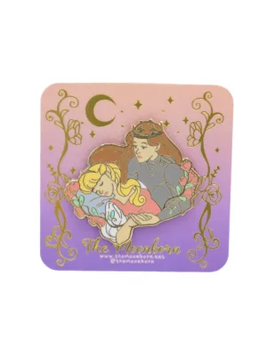 Sapphic Sleeping Beauty Enamel Pin