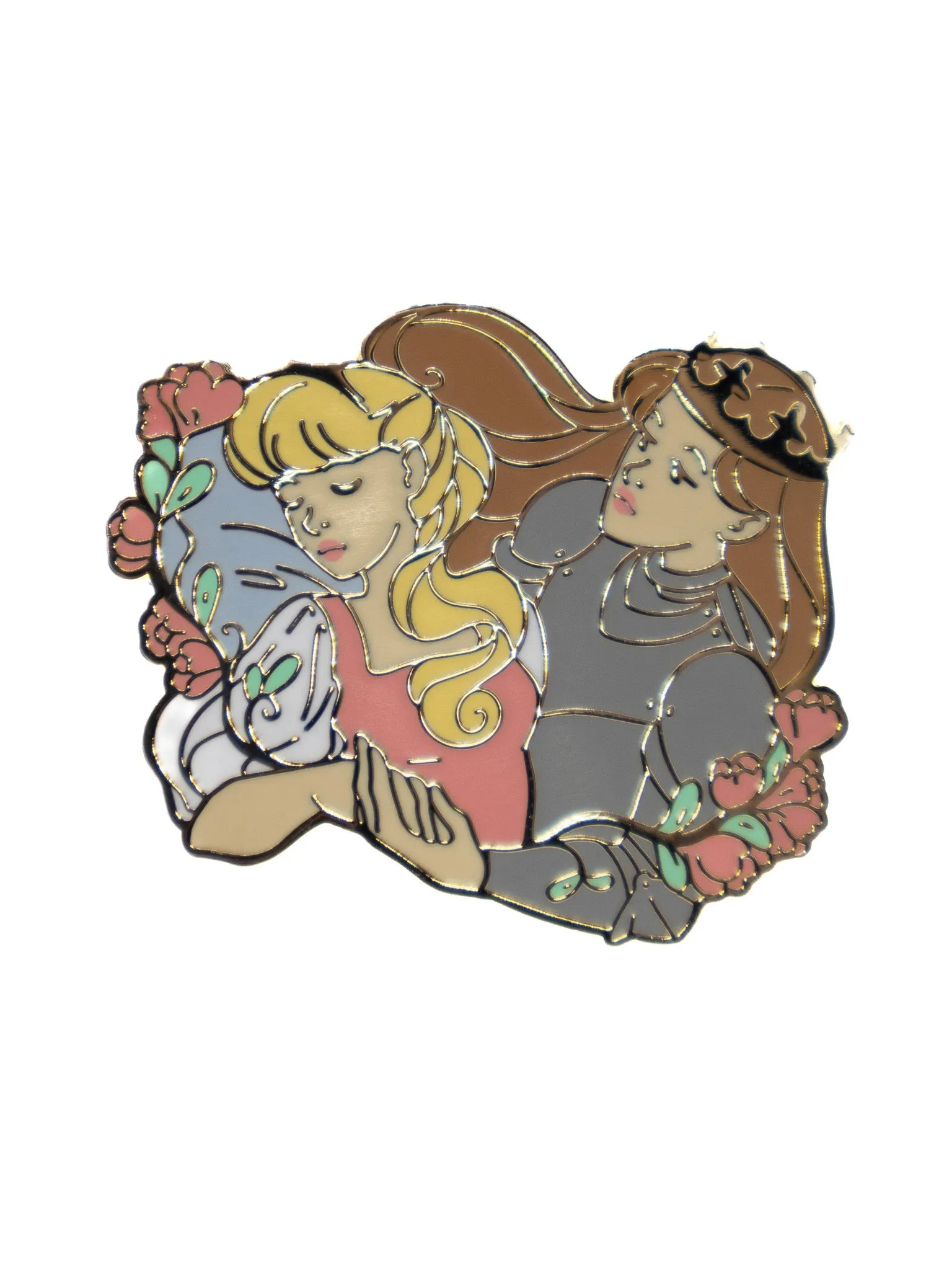 Sapphic Sleeping Beauty Enamel Pin