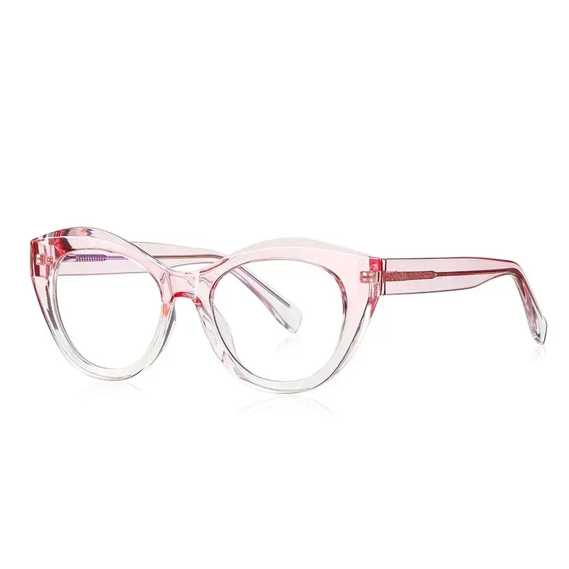 Vicky Womens Full Rim Cat Eye Round Reading Glasses Pfd2168