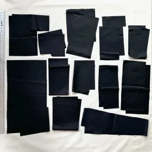 Waxed Canvas Scrap: Black (Lot 11)