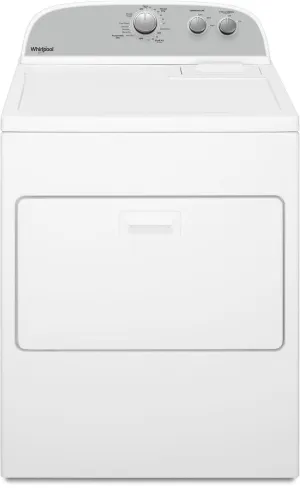 Whirlpool WGD4950HW 29 Inch Gas Dryer with 7.0 cu. ft. Capacity, AutoDry™, Wrinkle Shield™ Option, 14 Dryer Cycles, 3 Drying Temperatures, Hamper Door, Timed Dry, End-of-Cycle Signal, and Interior Light: White